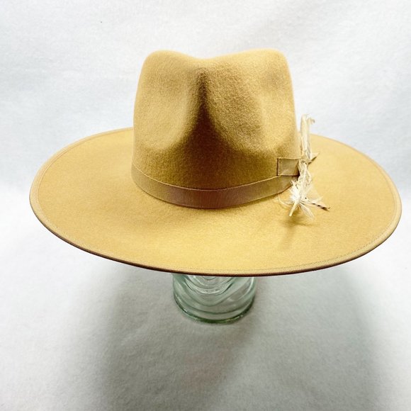 Tan Felt Wide Brim Rancher - Picture 10 of 14